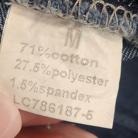 Women Pull-on Distressed Denim Joggers Elastic Waist Stretch Pants/ MEDIUM/NWOT - Picture 13 of 14